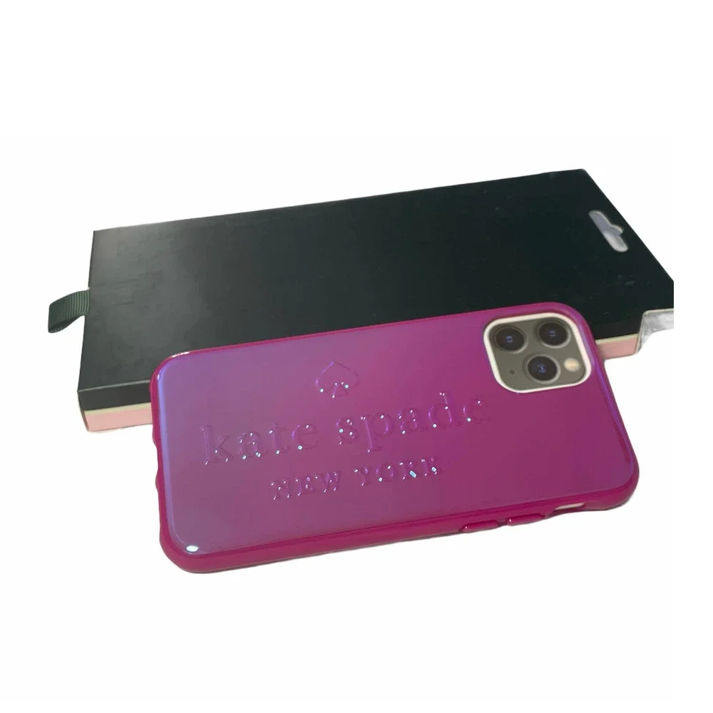 Kate Spade Baja Rose Iridescent iPhone 11 PRO Case Kate Spade Logo